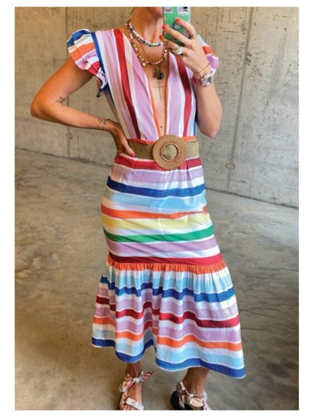 NWT Never Fully Dressed Suki Stripe Frida Dress  Size 6 - Picture 5 of 15